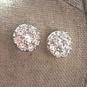 Bling🌻CZ Sterling Silver Flower Stud Earrings